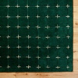 Livabliss Brook Green Wool Rug, In 2 Sizes Livabliss Brook Green Wool Rug, In 2 Sizes