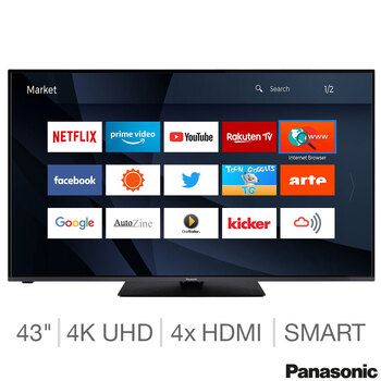 Buy Panasonic 43HX580BZ 43 Inch 4K Ultra HD Smart TV at costco.co.uk