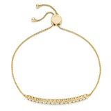 1.00ctw Round Brilliant Cut Diamond Bolo Bracelet, 14ct Yellow Gold