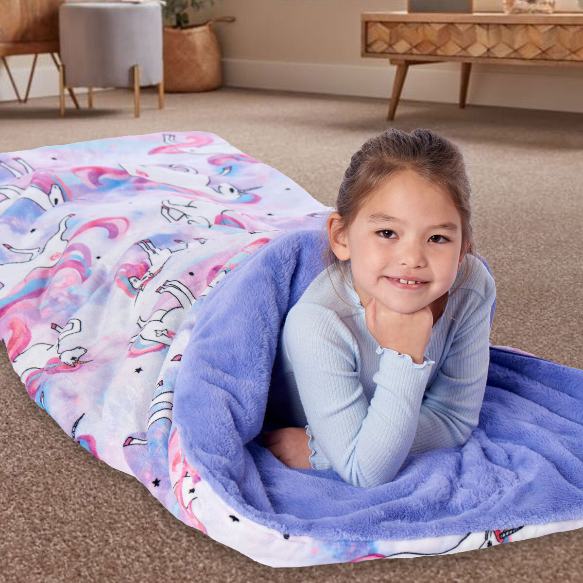 Northwest Cloud Touch Faux Fur Slumber Bag 137 x 142 cm, in 4 designs