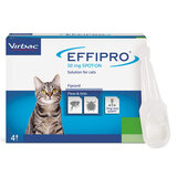 Effipro® Spot-On Flea and Tick Treatment for Cats (1kg+), 4 x 50mg