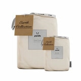 Panda Bamboo & French Linen Natural Duvet Cover Set in 3 Sizes Panda Bamboo & French Linen Natural Duvet Cover Set in 3 Sizes