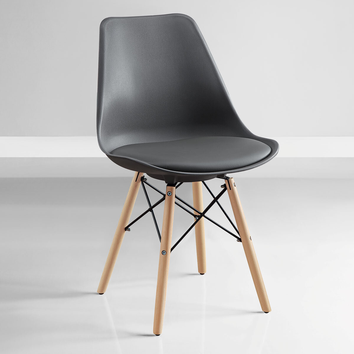 Bayside Furnishings Eiffel Dining Chairs, 2 Pack