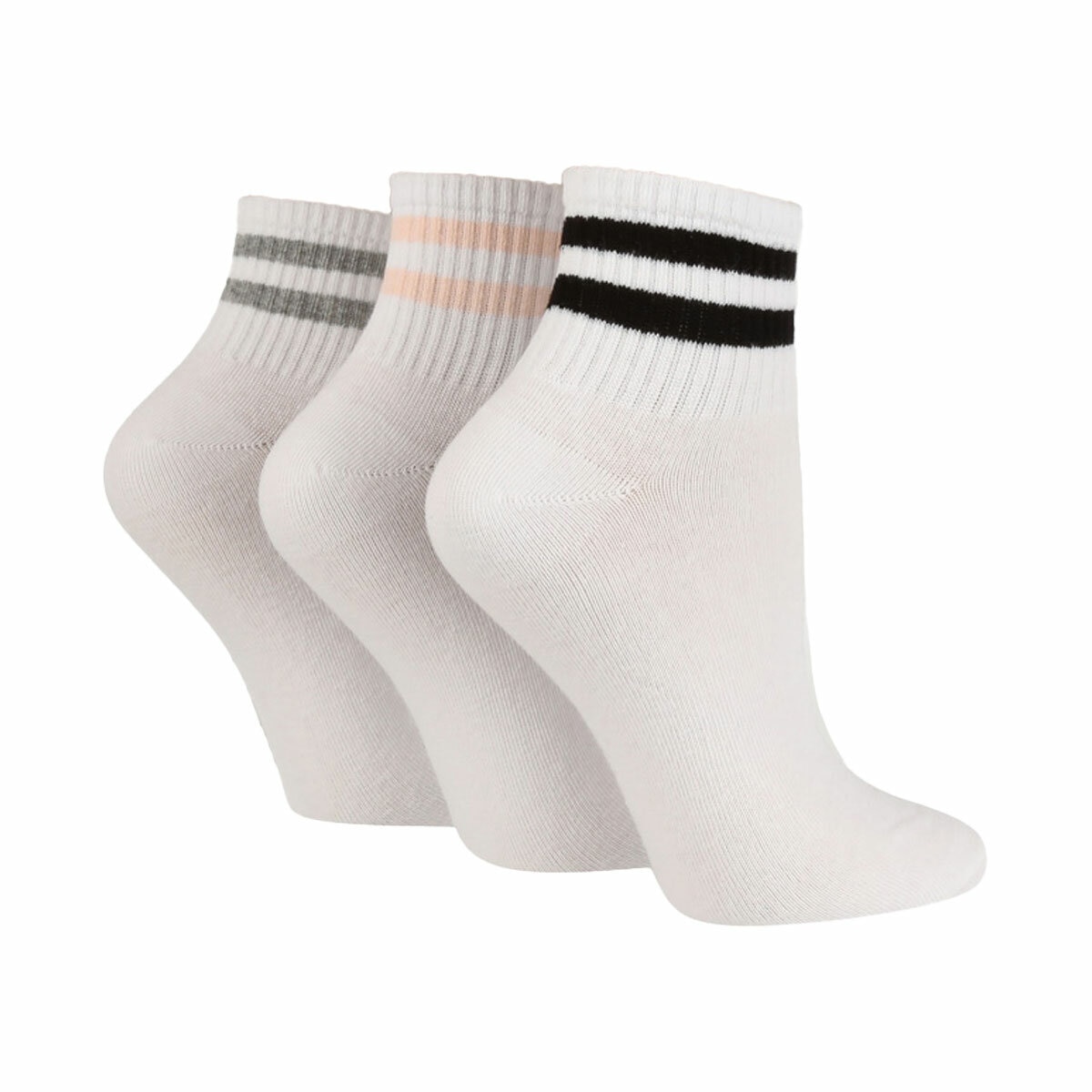 Wild Feet Ladies Quarter Sock, 6 Pack