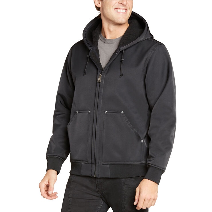 Kirkland Signature Men's Heavy Duty Hooded Work Jacket in Black, Extra Large