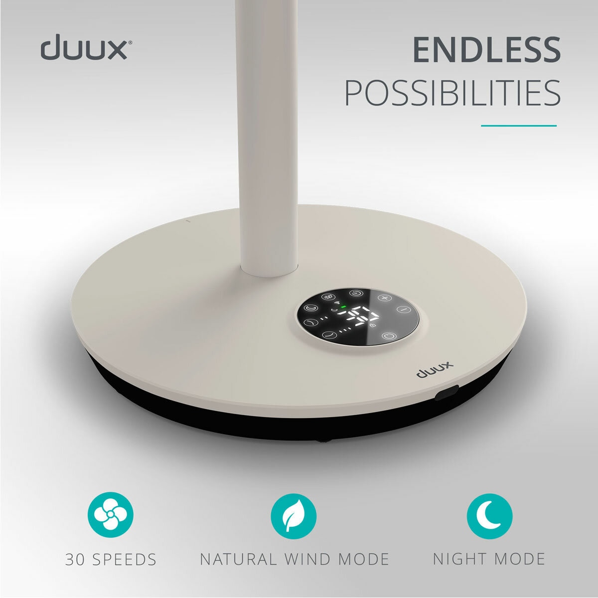Duux Whisper Flex 2 Smart Fan DXCF104UK, Stone