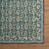 Livabliss Fairfax Blue Wool Rug, in 2 Sizes Livabliss Fairfax Blue Wool Rug, in 2 Sizes