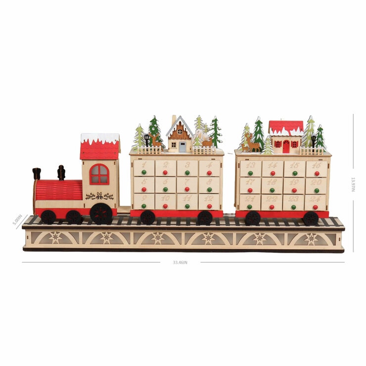 Train Village LED Advent Calendar