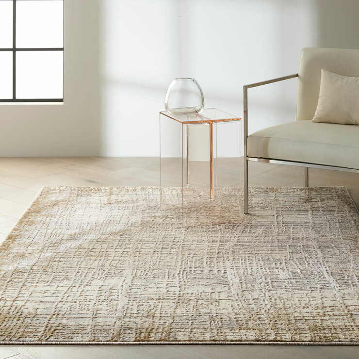 Calvin Klein Rush Ivory Taupe Rug, in 2 Sizes Calvin Klein Rush Ivory Taupe Rug, in 2 Sizes