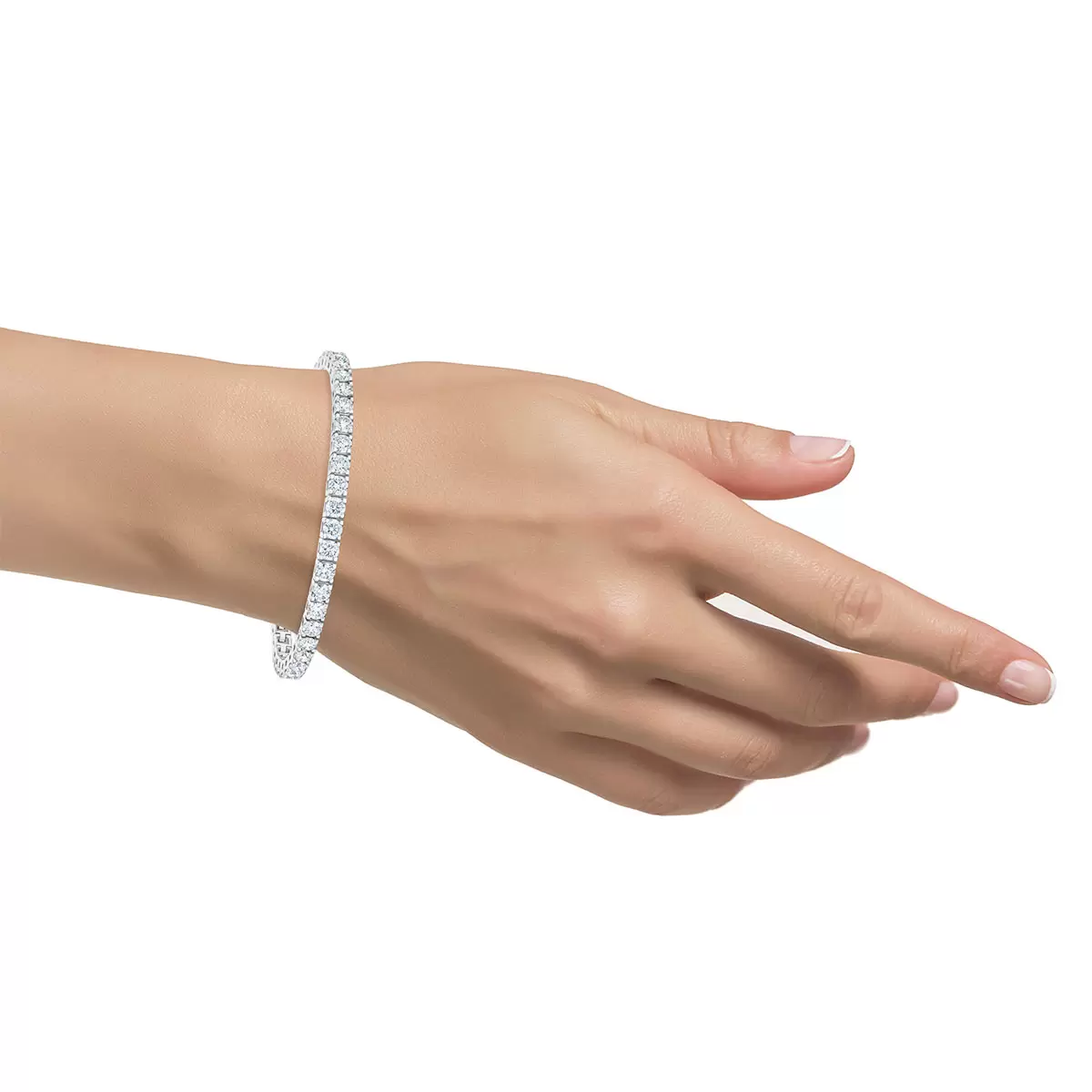 8.00ctw Round Brilliant Cut Diamond Tennis Bracelet 18ct