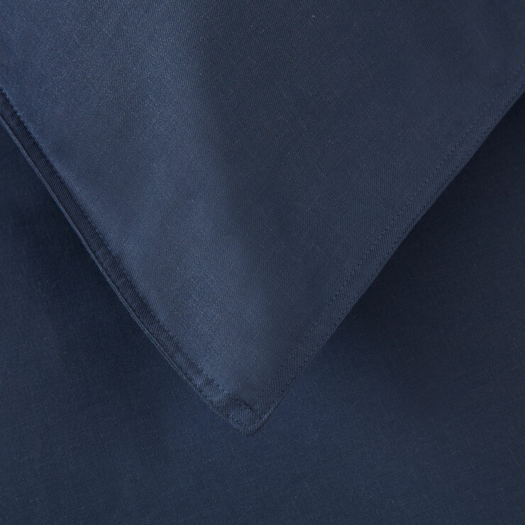 Panda Bamboo & French Linen Navy Duvet Cover Set in 3 Sizes Panda Bamboo & French Linen Navy Duvet Cover Set in 3 Sizes