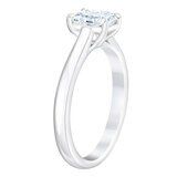 1.00 ctw Radiant Cut Diamond Solitaire Ring, Platinum