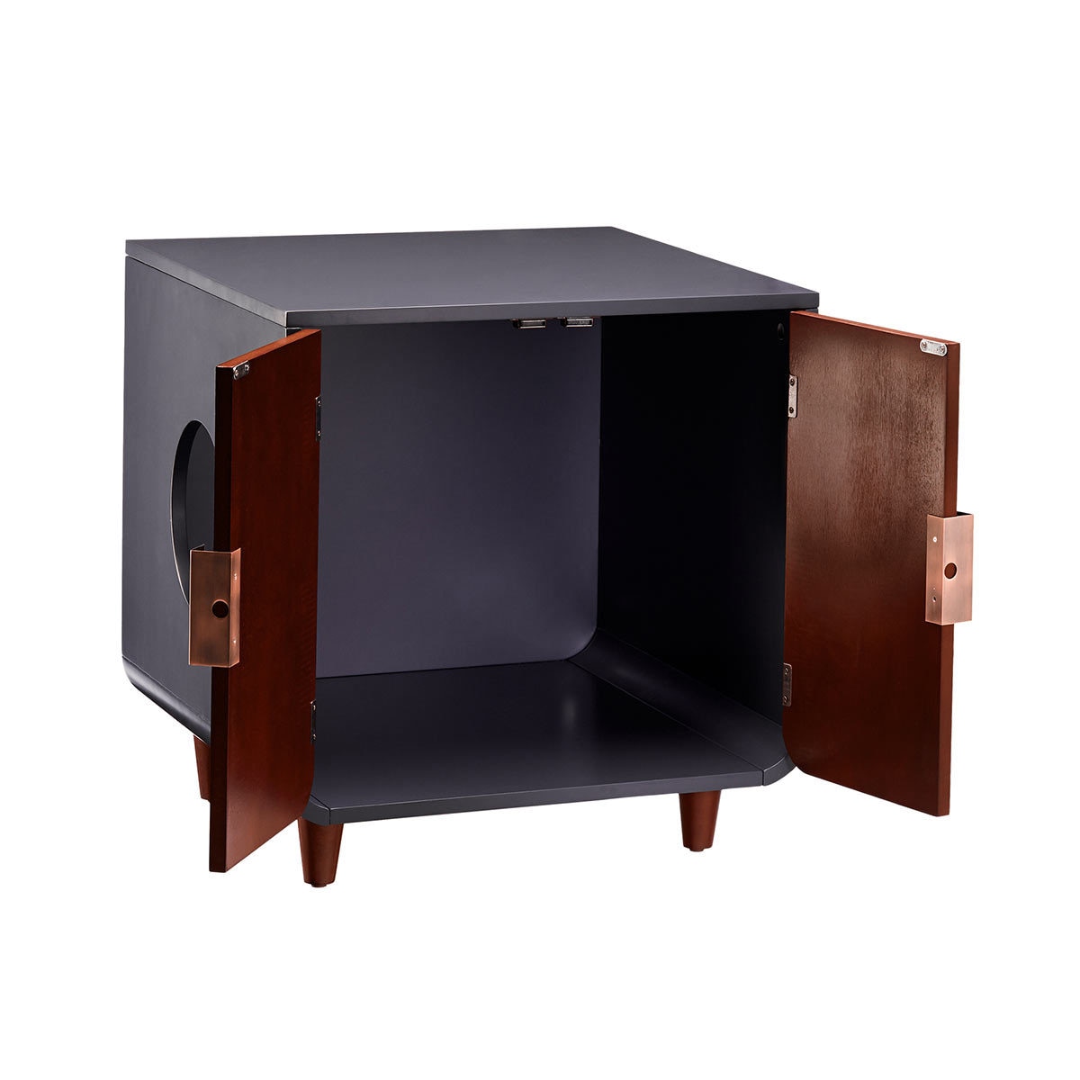 Staart Dyad Wooden Cat Litter Box in Mocha Walnut Costco UK