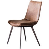 Gallery Hinks Brown Faux Leather Dining Chair