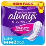 Always Discreet Long Pads, 2 x 32 Pack