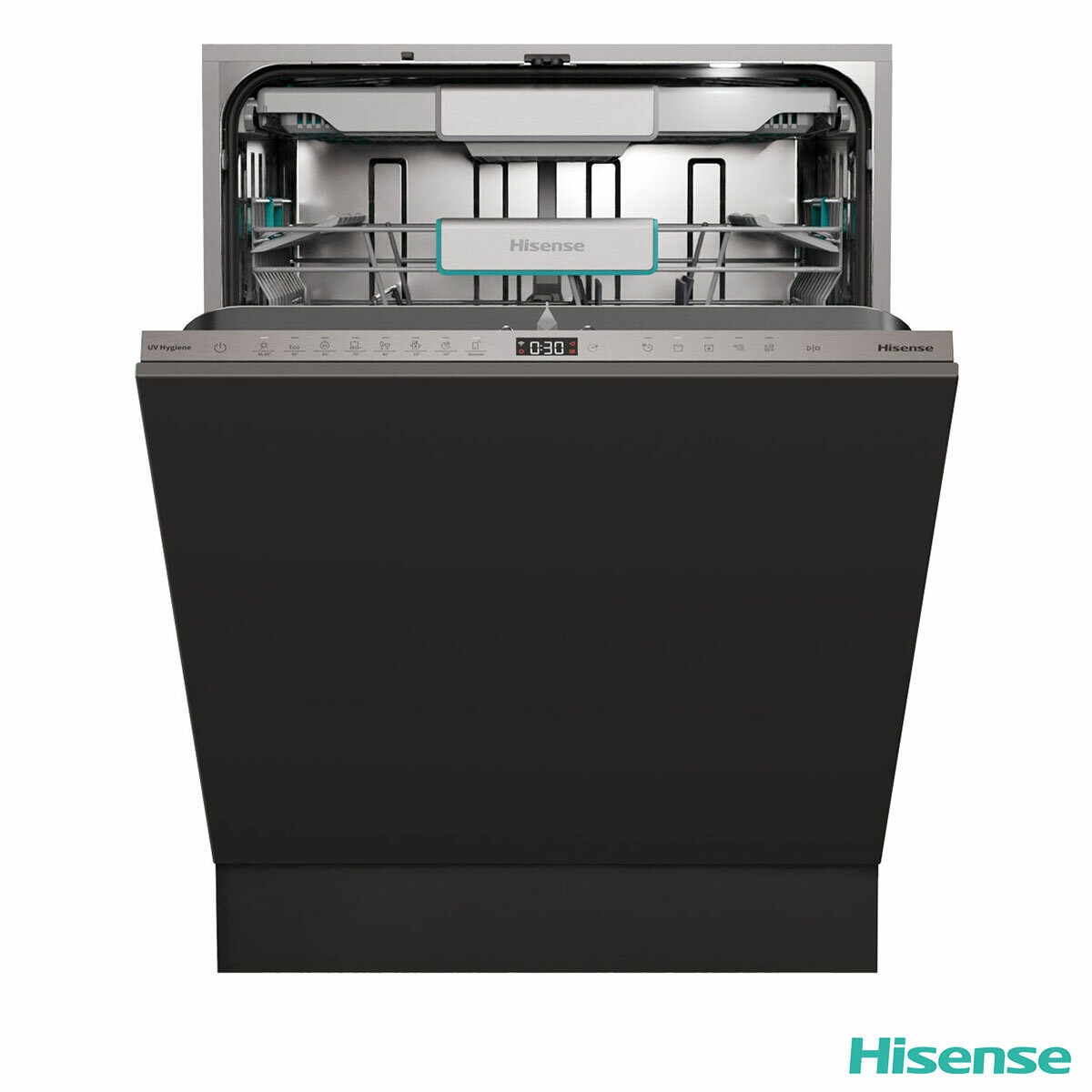 Hisense HV693A60UVADUK UV Clean Full-Size Fully Integrated Dishwasher, A Rated