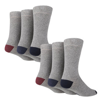 Tore Men's Heel and Toe Crew Socks, 2 x 3 Pack