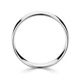 6.0mm Basic Light Court Wedding band. 18ct White Gold