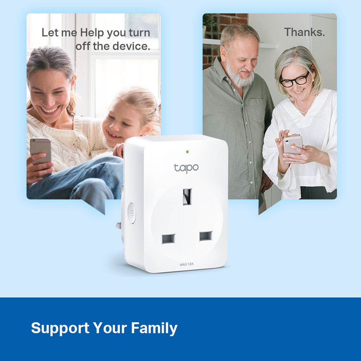 TP-Link Tapo P110 Mini Smart Wi-Fi Socket with Energy Monitoring - 4 Pack