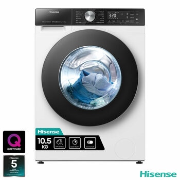 Hisense WF5S1045BW,10.5kg, 1400rpm, Washing Machine A Rated in White