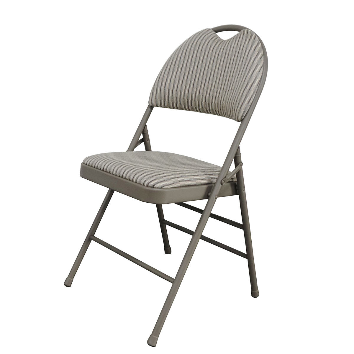 l'image high back steel padded fabric folding chair  costco uk