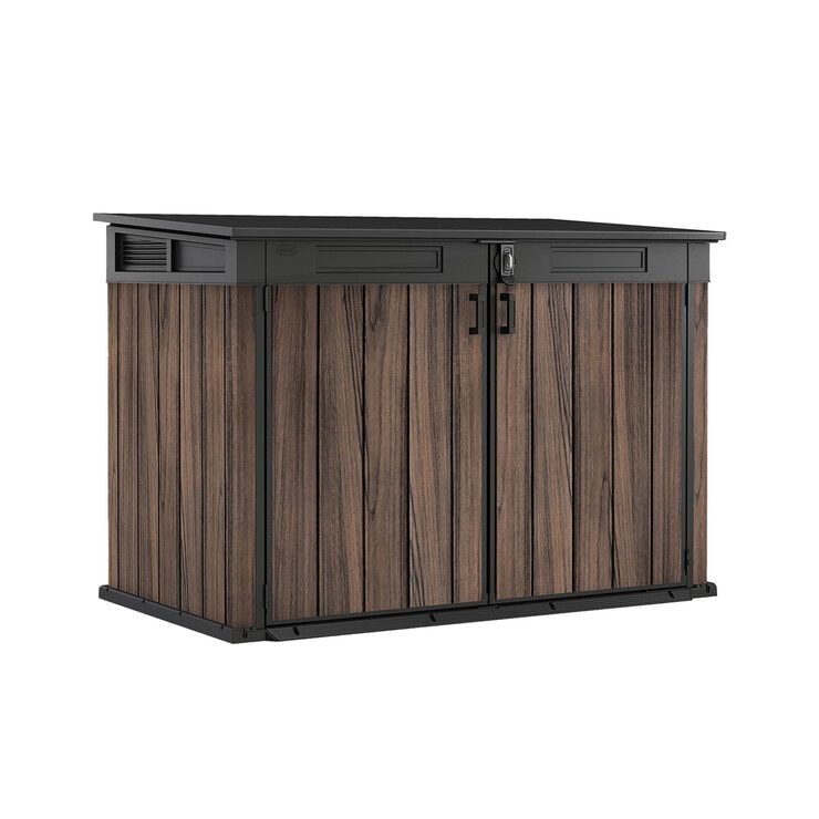 Keter Rosewood Horizon 6ft 3" x 3ft 7" (1.9 x 1.1m) Horizontal 2,020 Litre Storage Shed
