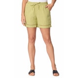 Briggs Ladies Linen Short in Green