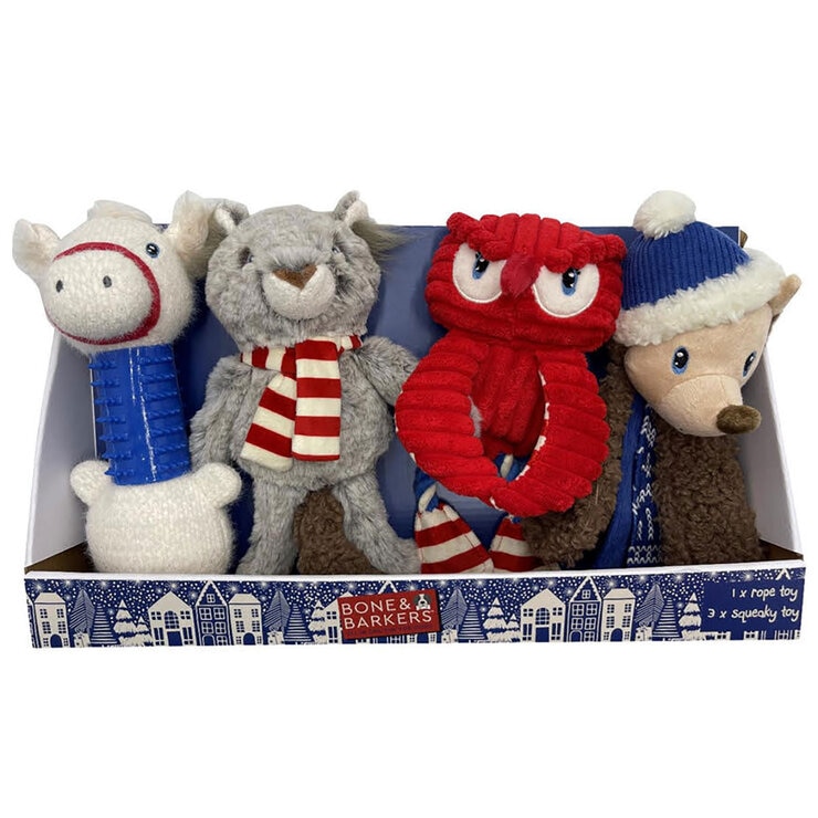 Bone & Barkers Seasonal Dog Toys, 4 Pack Bone & Barkers Seasonal Dog Toys, 4 Pack