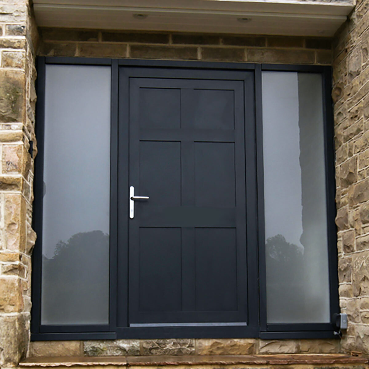 Dortech Saltaire Aluminium Front Door with Lever Handle in 2 Colours