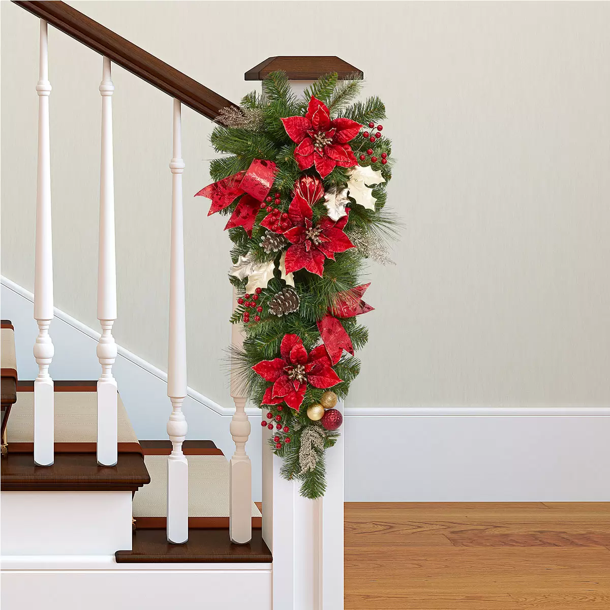 Buy 32" Decorated Swag Red Lifestyle Image at Costco.co.uk