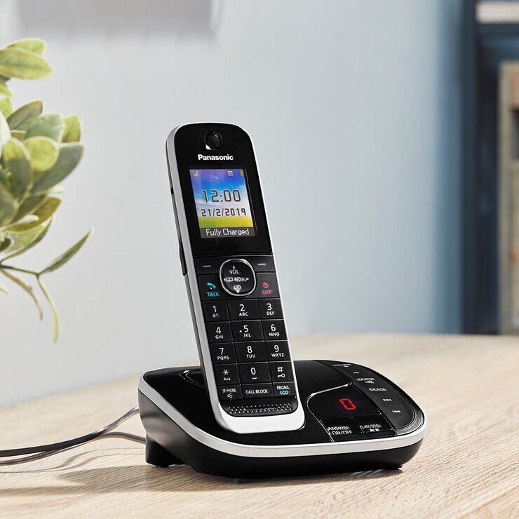 Panasonic KXTGJ424EB Quad Pack Cordless DECT Phone with Call Block and