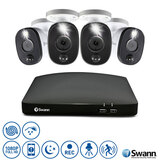 Swann 8 Channel 1TB DVR with 4 x 1080p Sensor Warning Light Security Cameras, SWDVK-846804WL-EU