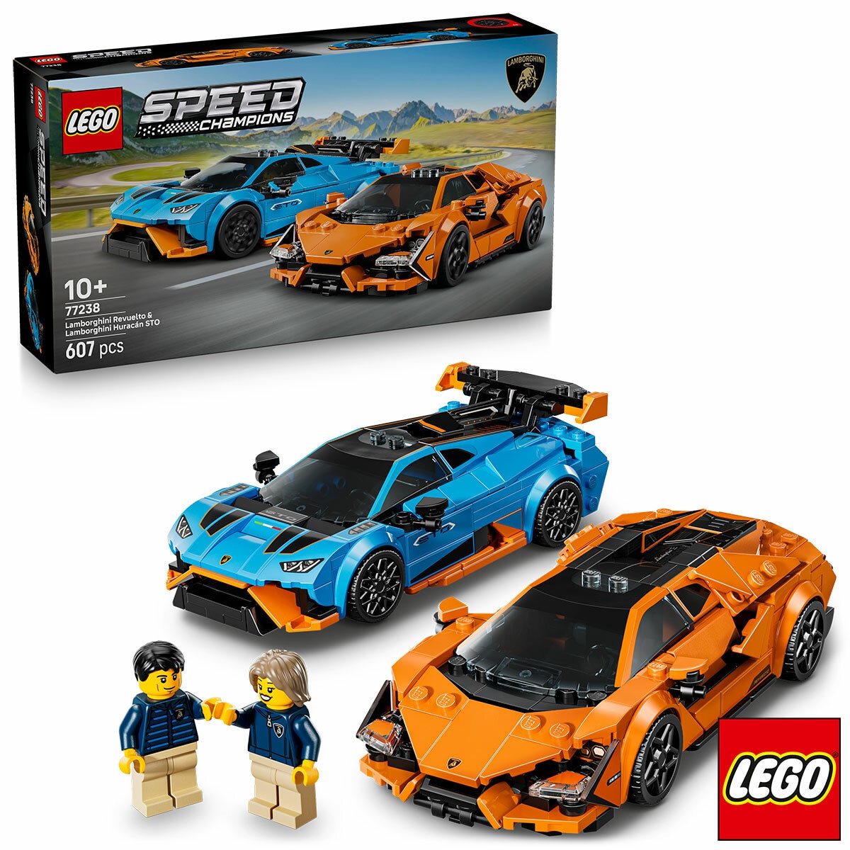 LEGO Speed Champions Lamborghini Revuelto & Huracán STO - Model 77238 (10+ Years)