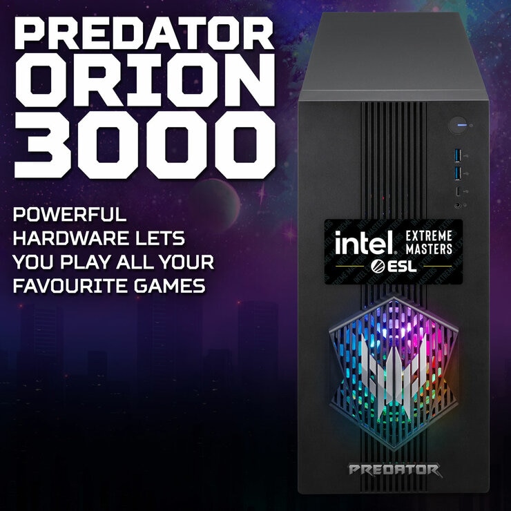 ACER Predator Orion 3000, Intel Corei 5, 16GB, 512GB, NVIDIA Ge Force 5060 Gaming Desktop, DG.E4UEK.001