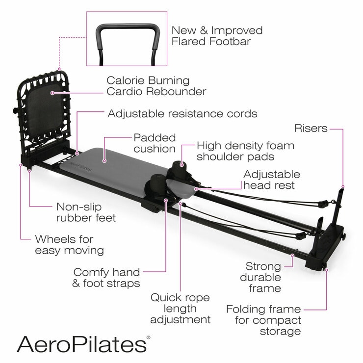 AeroPilates Reformer 435 Plus in Purple