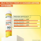 Garnier Vitamin C Brightening Over Make-up UV Sun Cream Mist,SPF50+, 3 x 75ML