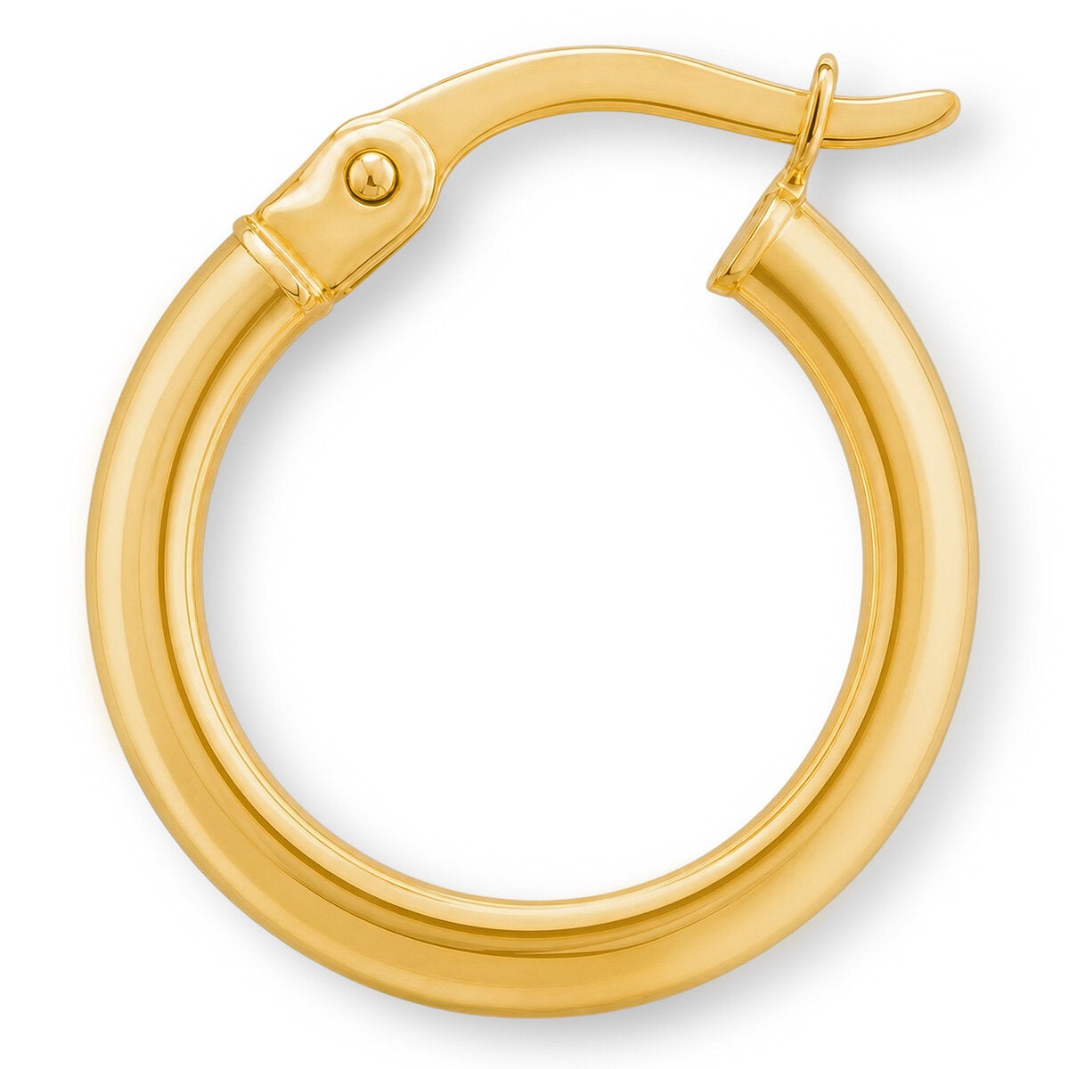 14ct Yellow Gold Classic Hinged Hoop Earrings 14ct Yellow Gold Classic Hinged Hoop Earrings