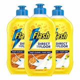 Flash Direct to Floor All Purpose Lemon, 3 x 800ml
