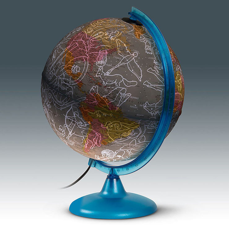 Nova Rico Day and night globe lit up during night Nova Rico Day and night globe lit up during night