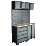 Hilka Professional 24-Gauge Steel 5-Piece Garage Workstation Set Hilka Professional 24-Gauge Steel 5-Piece Garage Workstation Set