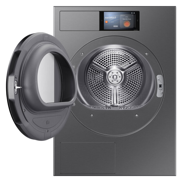Samsung DV90F09F4SU1 9kg Heat Pump Tumble Dryer, A+++ Rated in Dark Steel