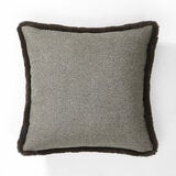 Mon Chateau Brown Tweed Faux Fur Cushion, 50 x 50 cm Mon Chateau Brown Tweed Faux Fur Cushion, 50 x 50 cm