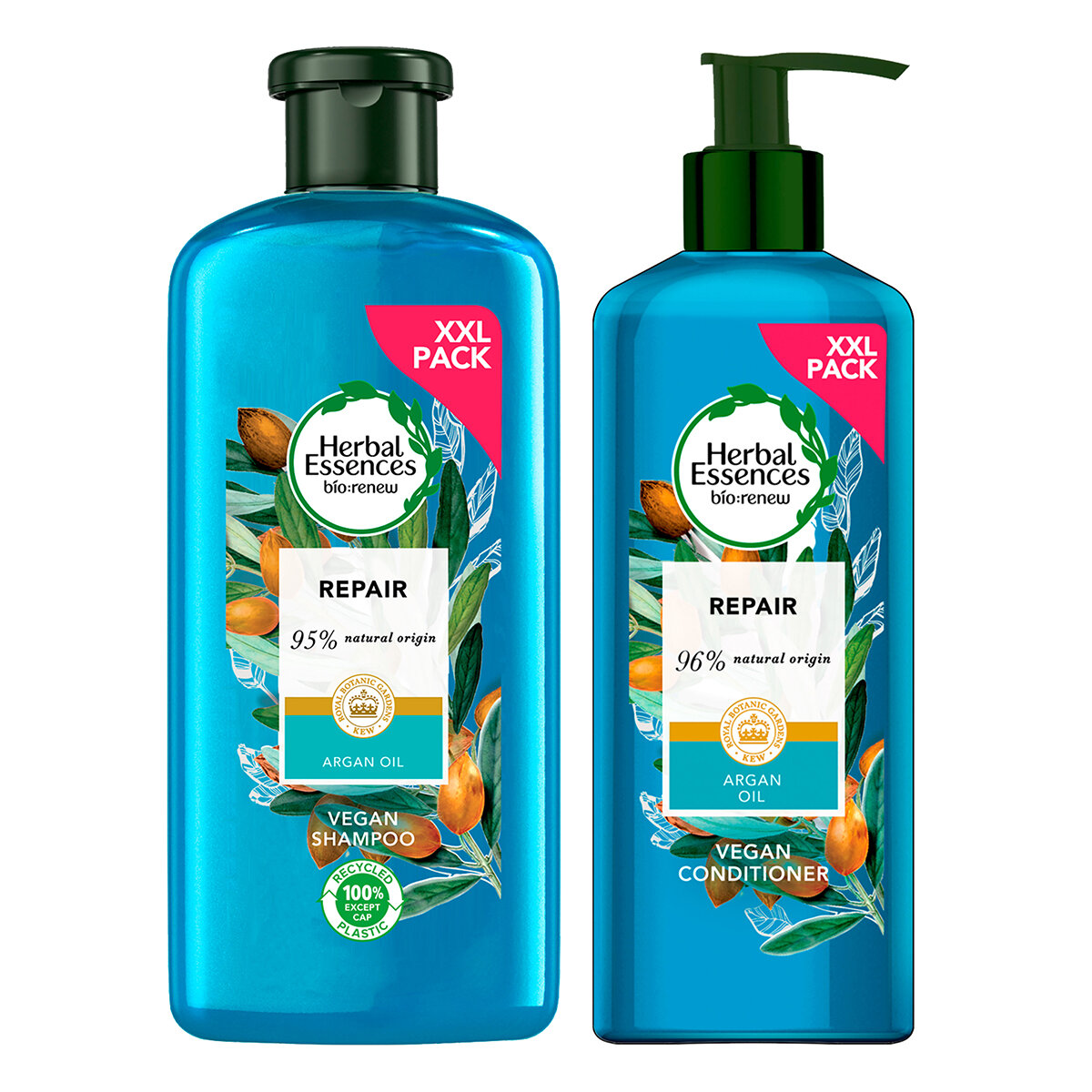 Herbal Essences Bio Renew Shampoo 680ml and Conditioner, 465ml with Argan Oil