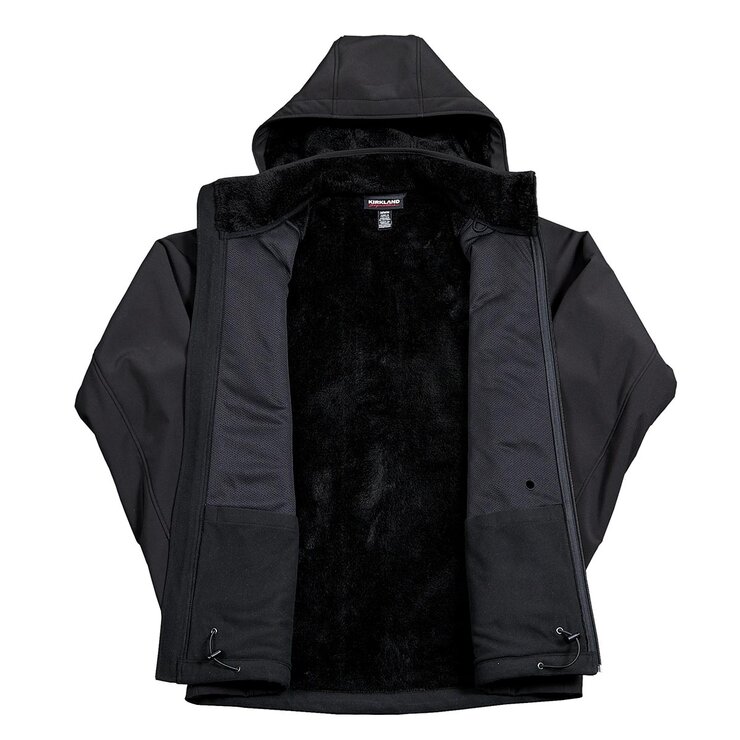 Kirkland Signature Men's Softshell Jacket in Black Kirkland Signature Men's Softshell Jacket in Black