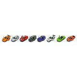 Step ahead cars individual cars on white background