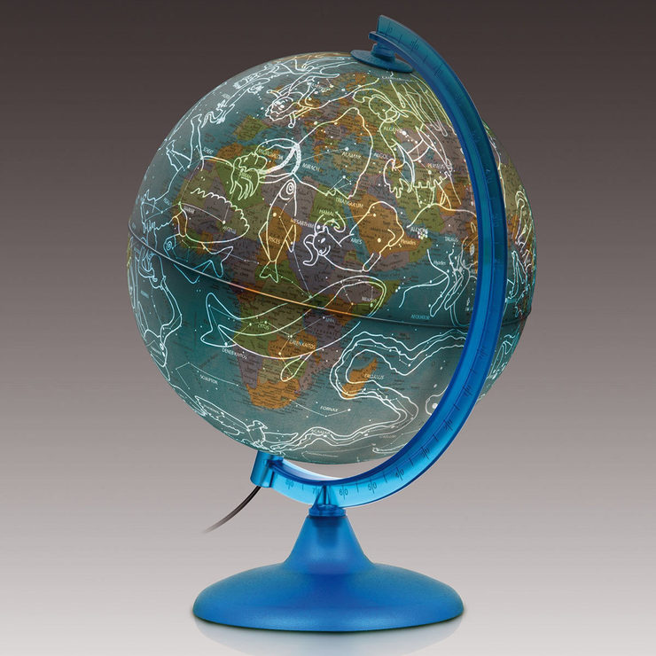 Nova Rico Day and night globe lit up during night Nova Rico Day and night globe lit up during night