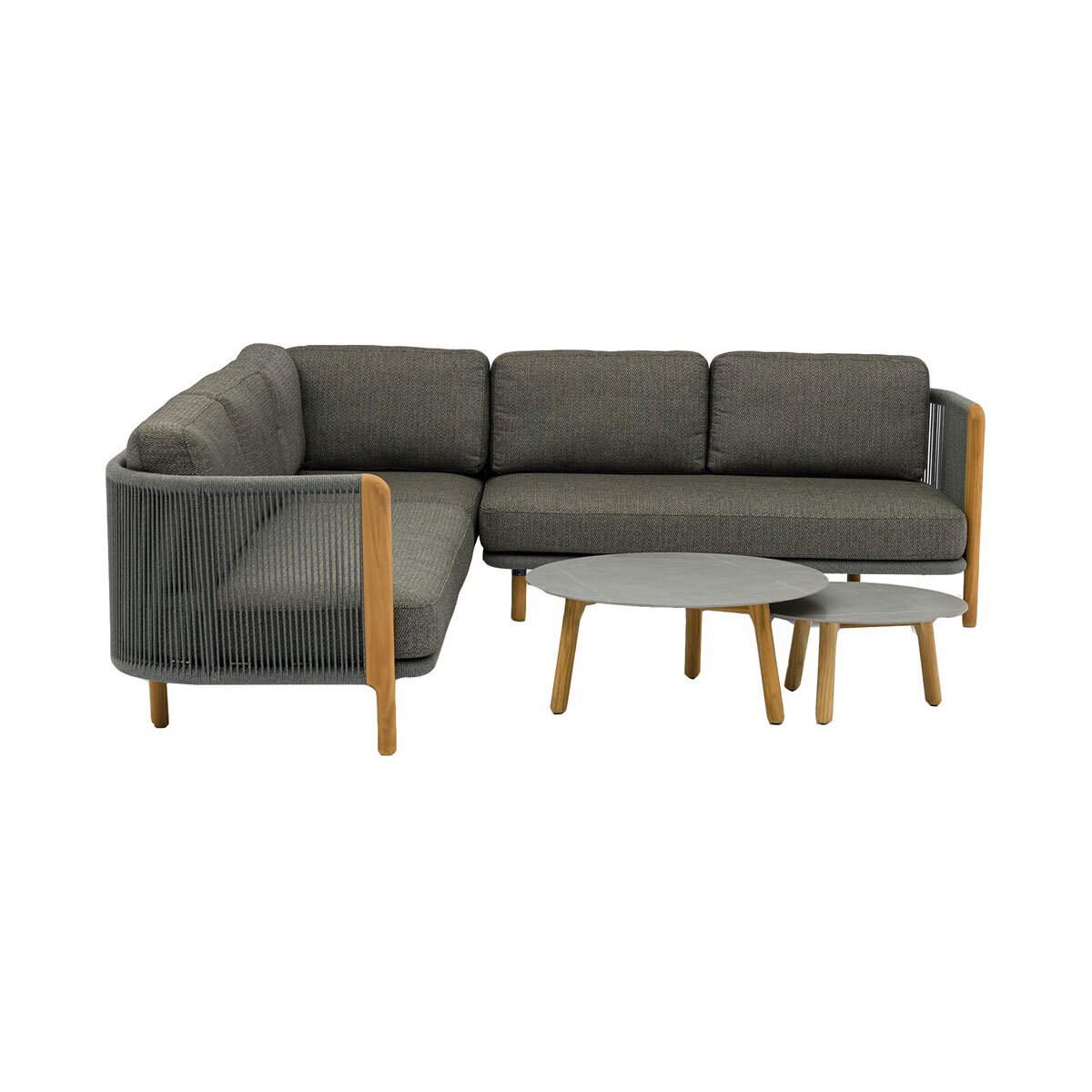 Copenhagen Square Sofa with Duo Round Coffee Table