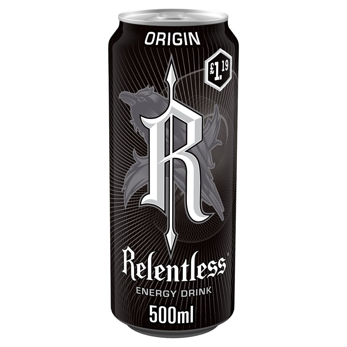 Relentless Origin Energy PMP £1.19, 12 x 500ml