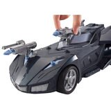 Batmobile on white background