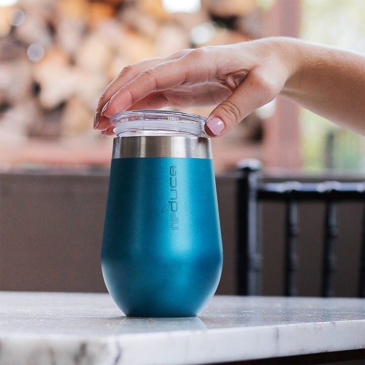 REDUCE Stainless Steel Vacuum Insulated Wine Tumblers, 4 Pack Costco UK